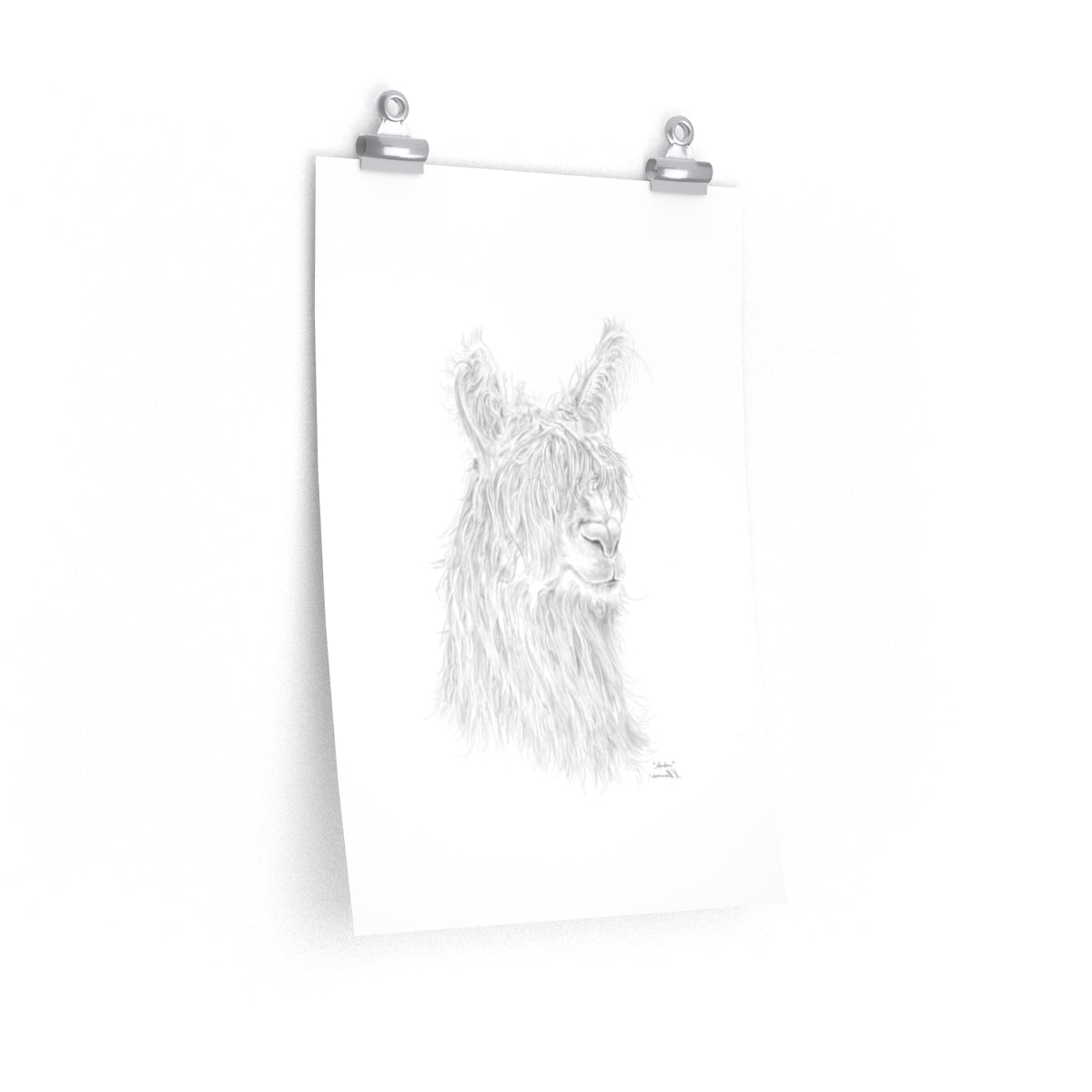 AMBER Llama- Art Paper Print