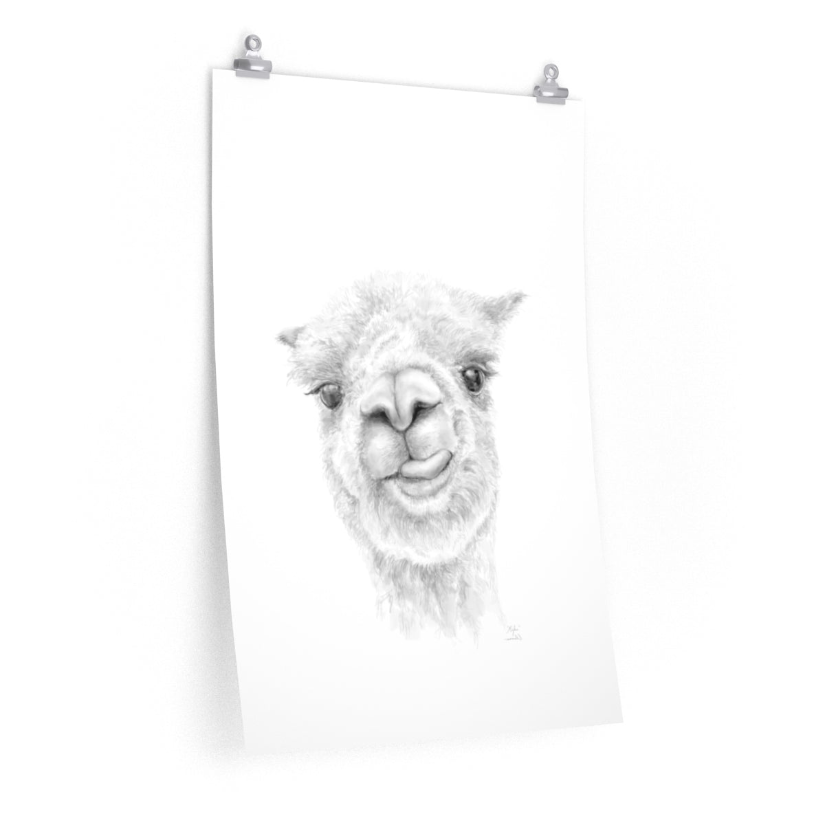 MYKA Llama- Art Paper Print