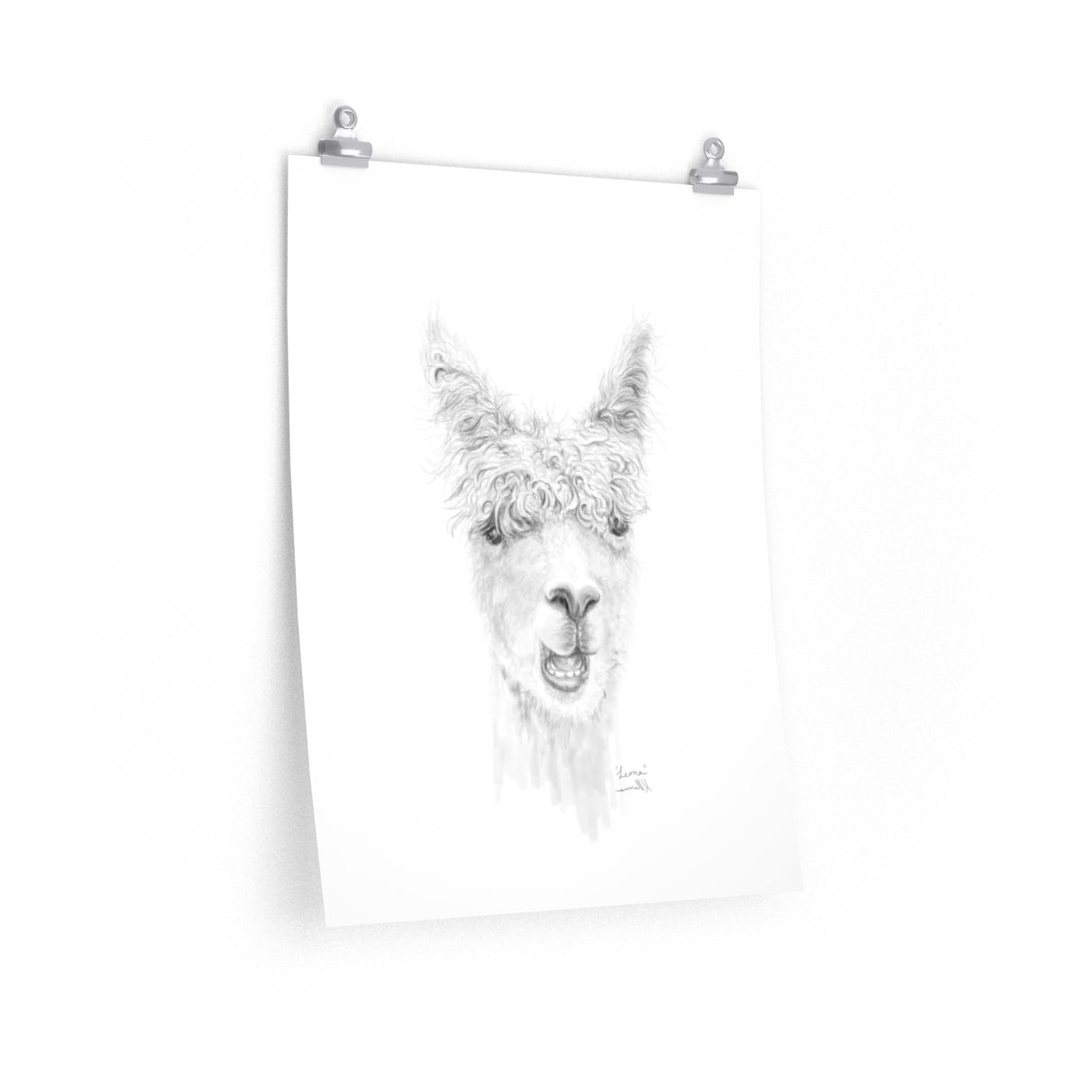 LEONA Llama- Art Paper Print