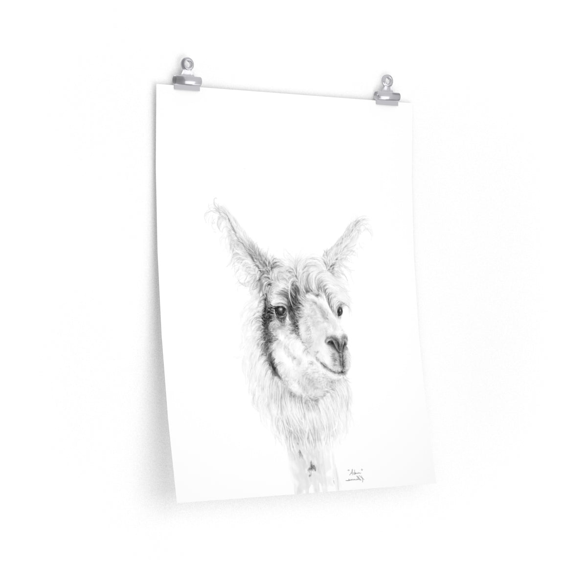 ADAM Llama- Art Paper Print