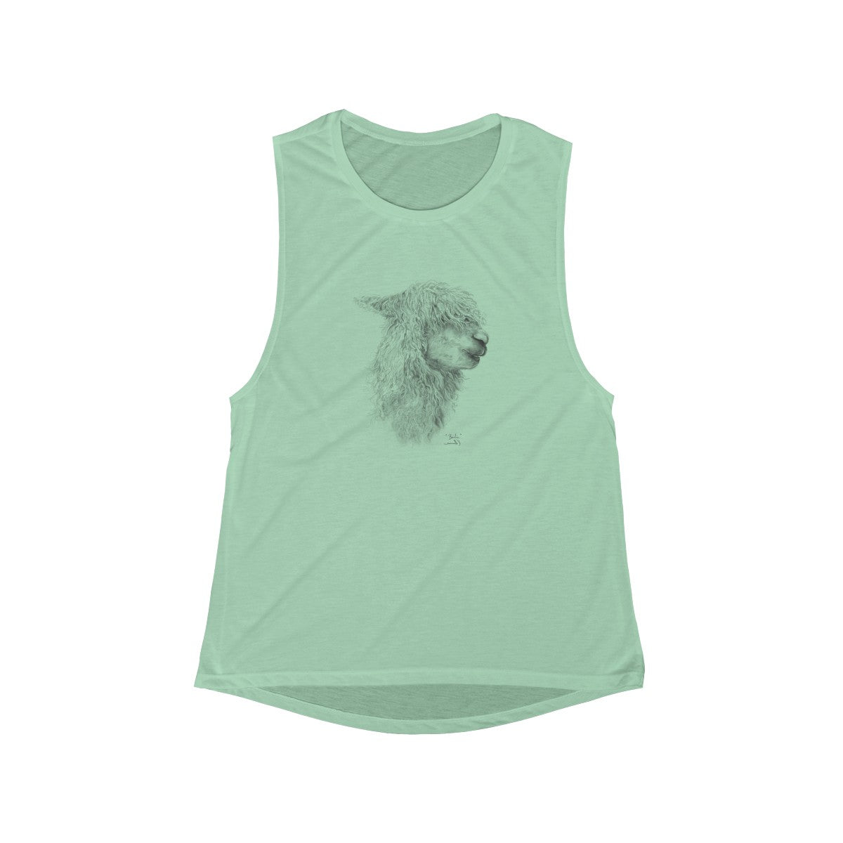 Llama Tank top: Woman's Scoop - BAILIE