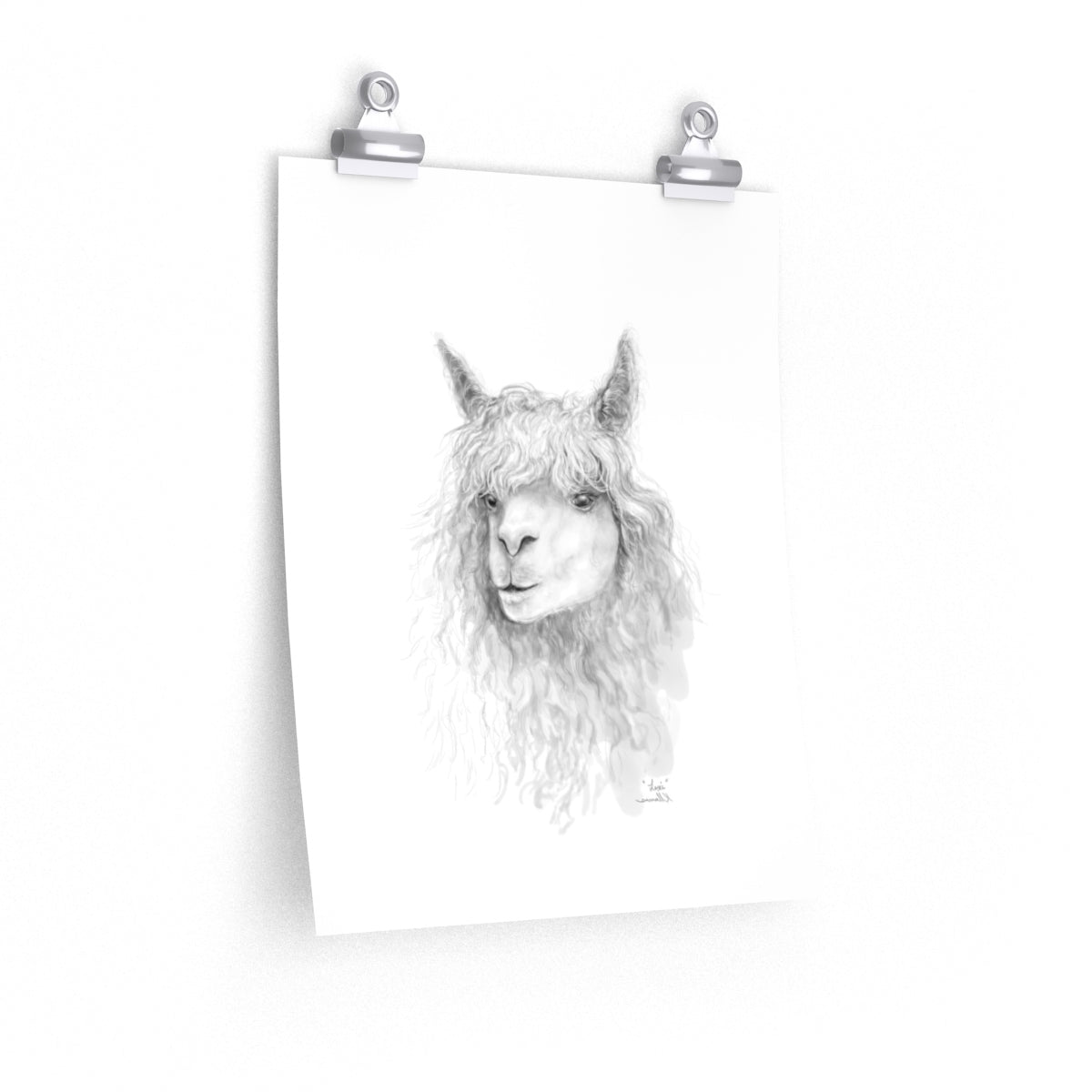 LEXI Llama- Art Paper Print
