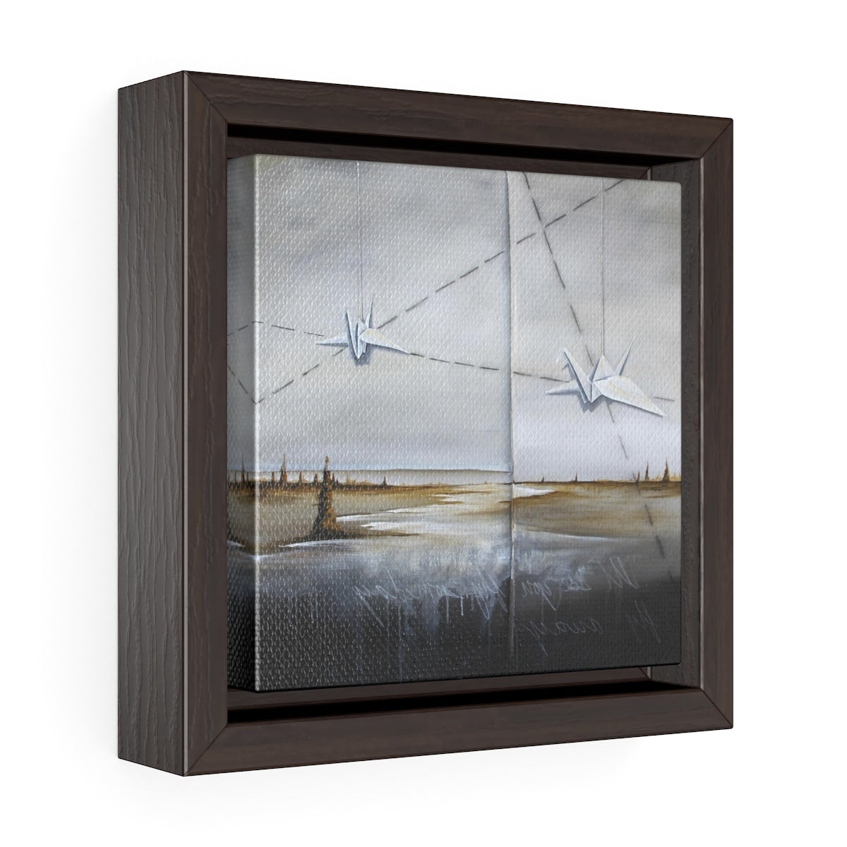 Square Framed Art Print | Lullaby: Fly Someday