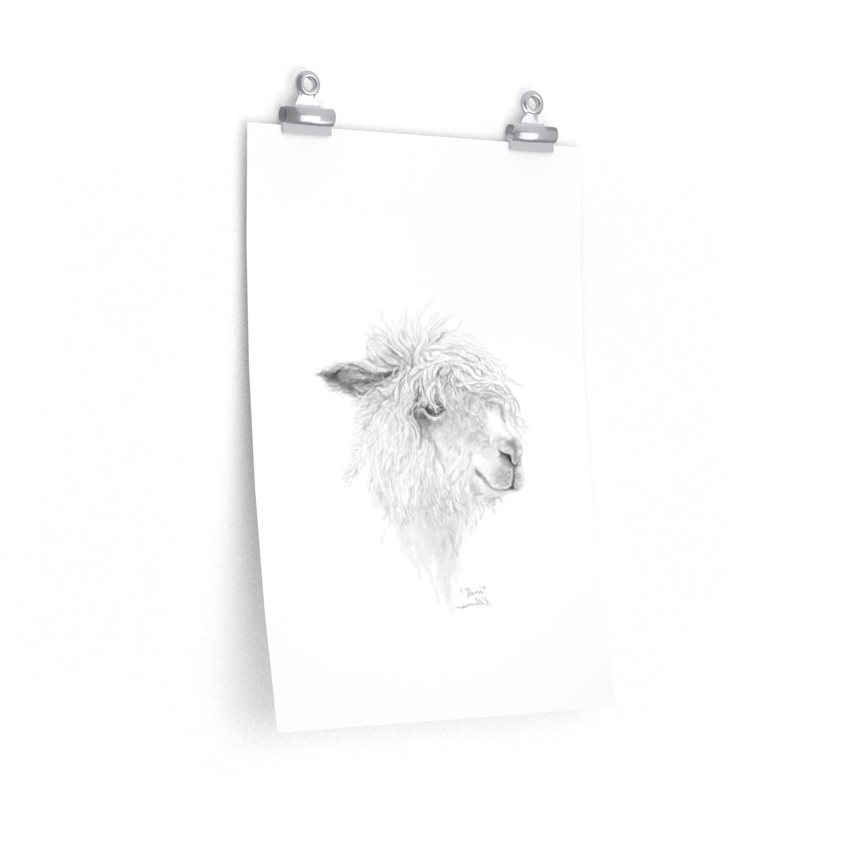 DANI Llama- Art Paper Print