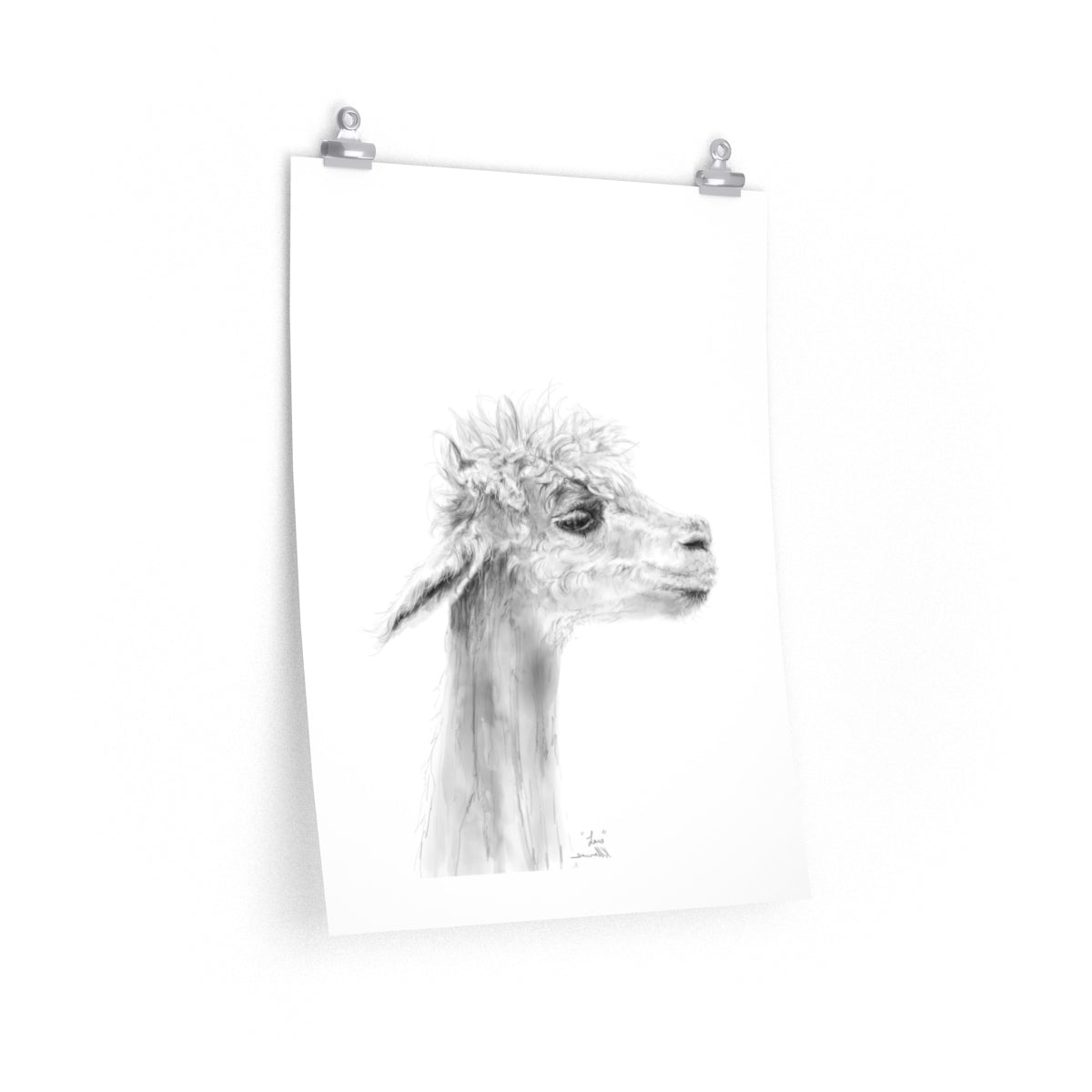 LARS Llama- Art Paper Print