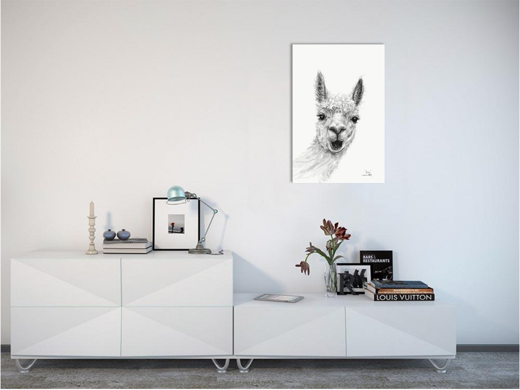 EVIE Llama - Art Canvas