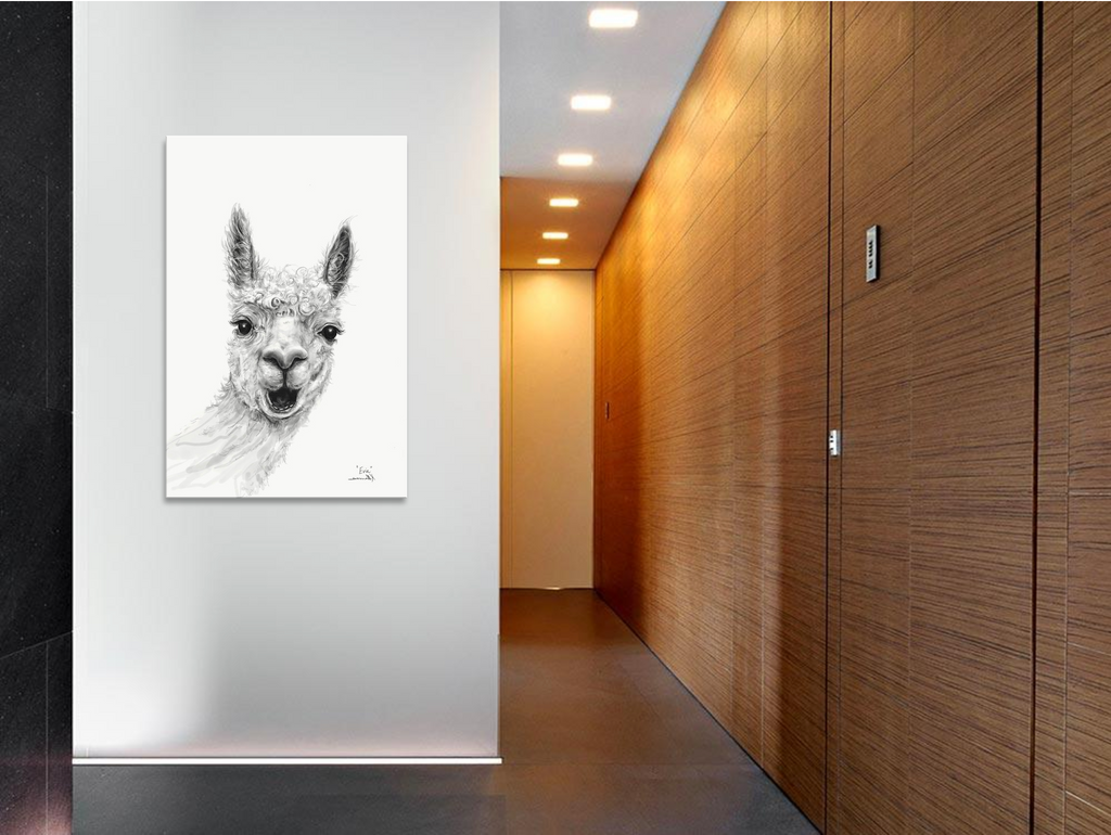 EVIE Llama - Art Canvas