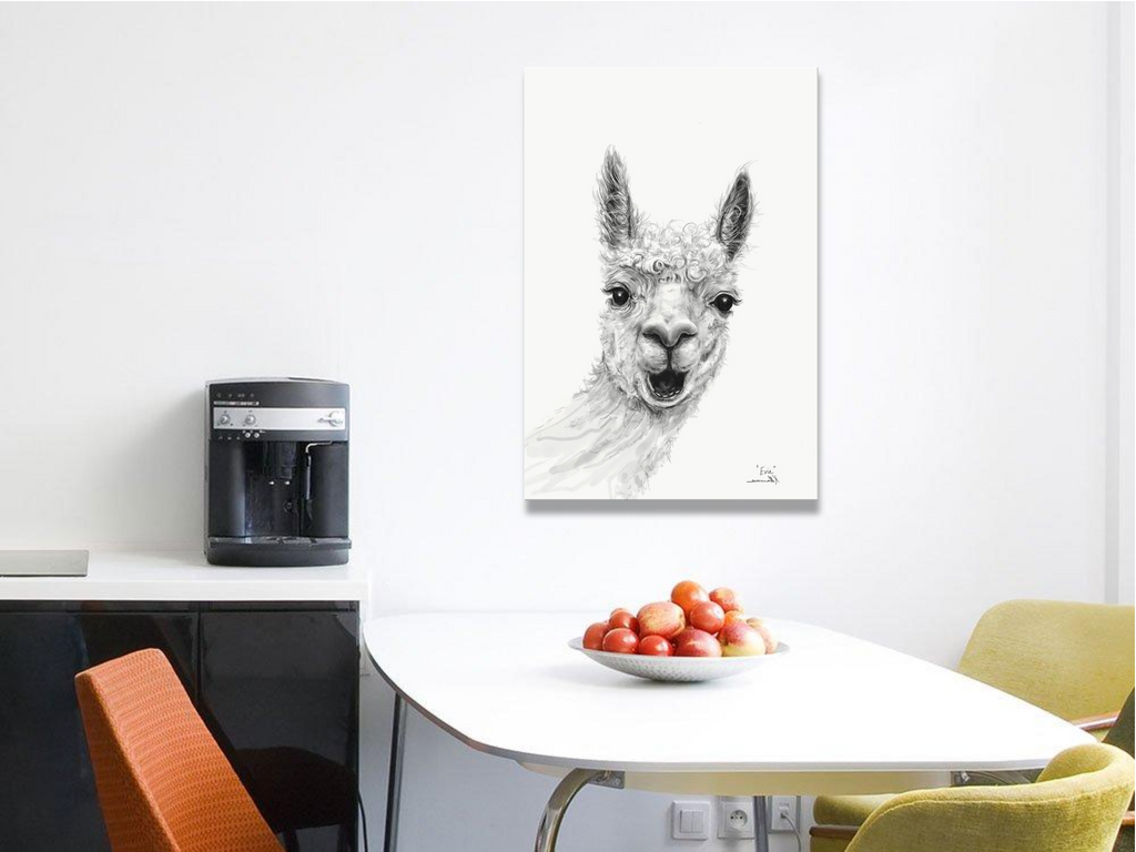 EVIE Llama - Art Canvas