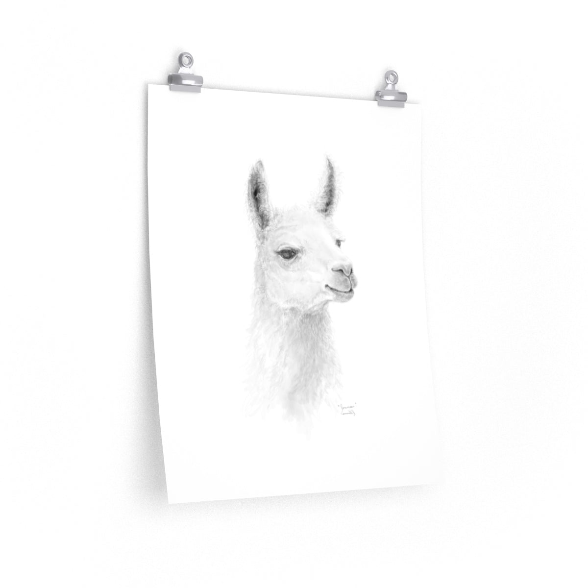 JOUNEER Llama- Art Paper Print