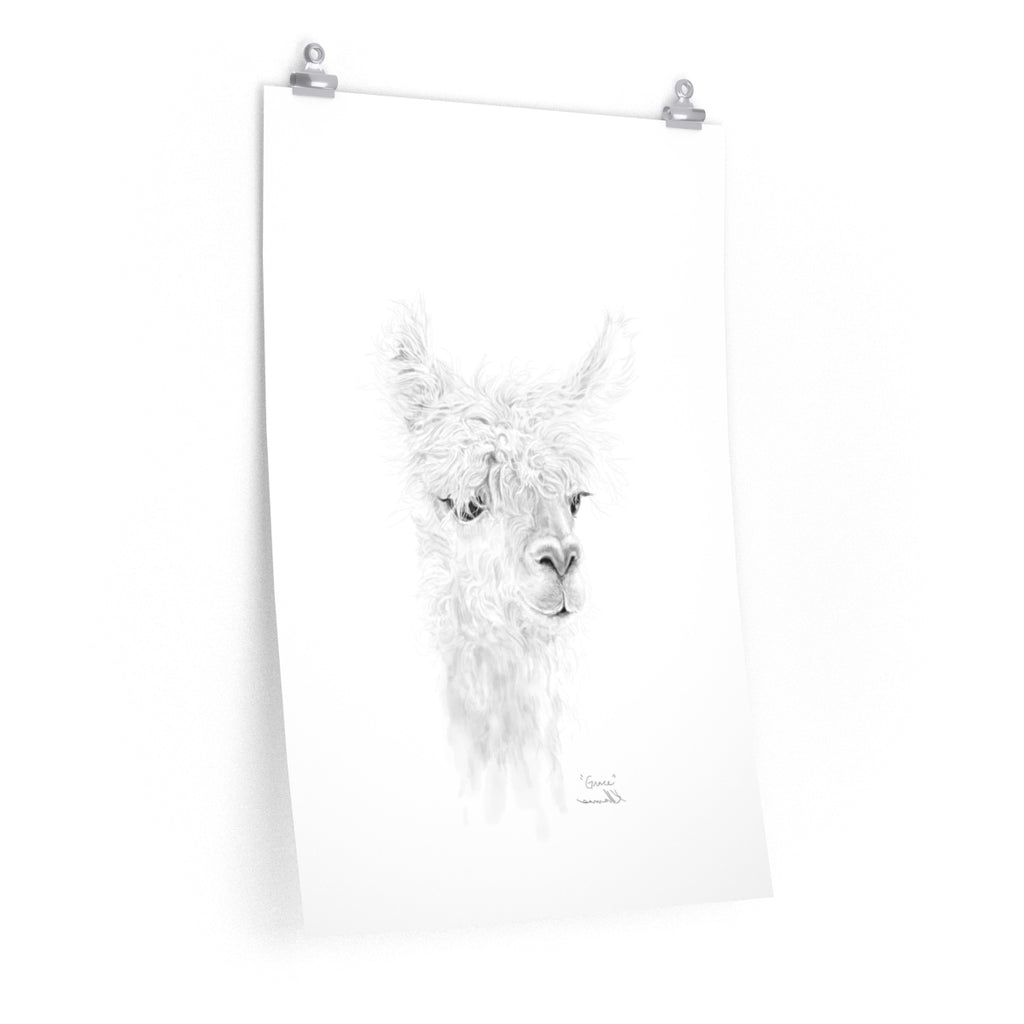 GRACE Llama- Art Paper Print