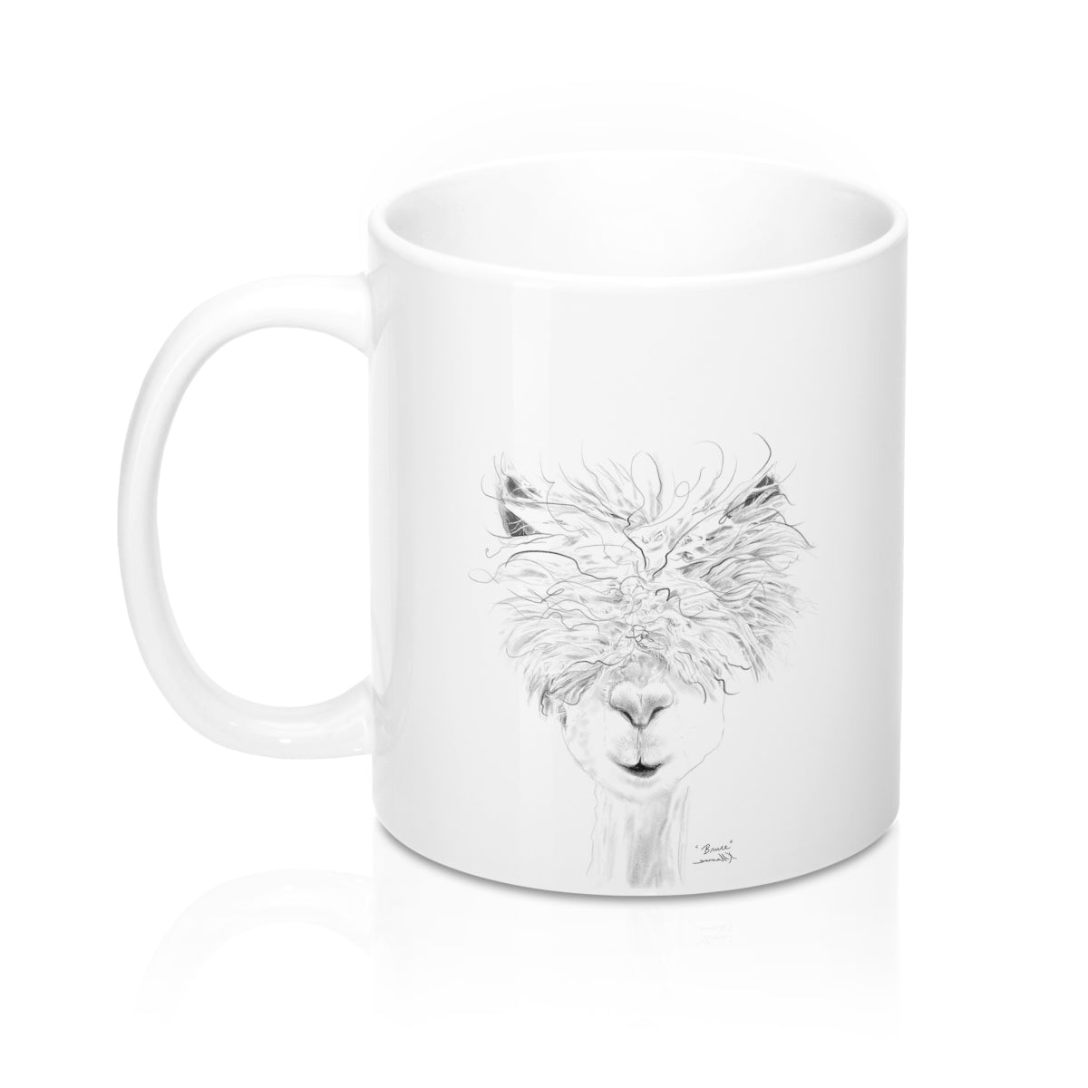 Llama Name Mugs - BRUCE