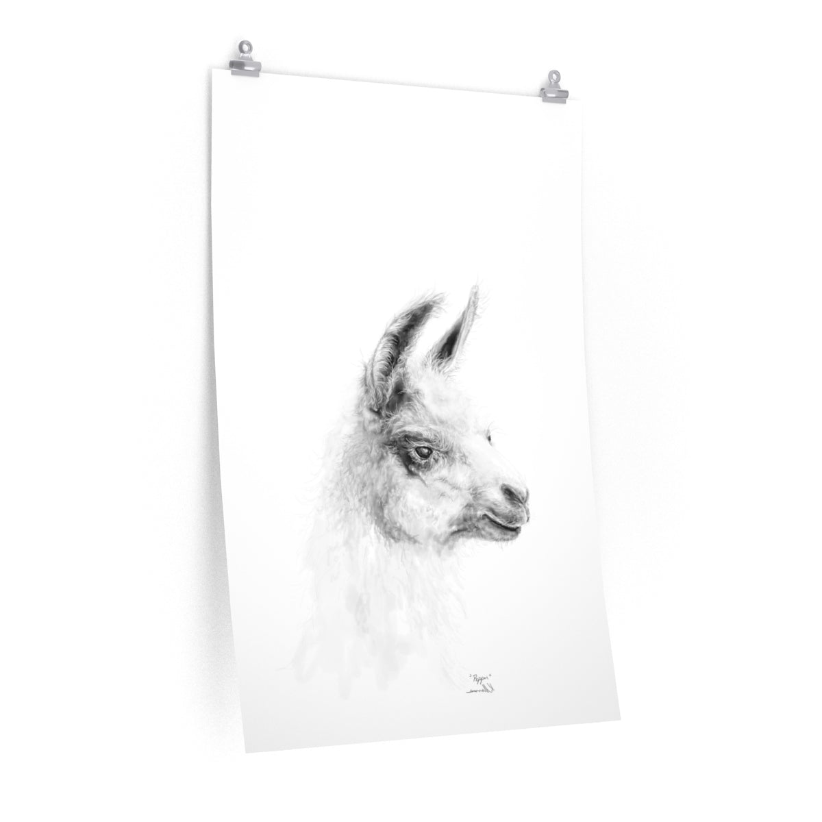 PEPPER Llama- Art Paper Print