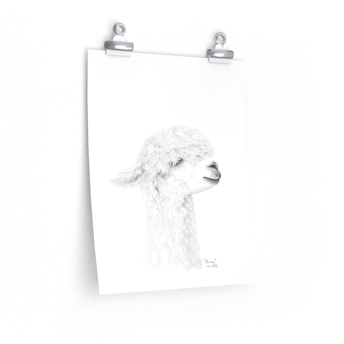 DANICA Llama- Art Paper Print