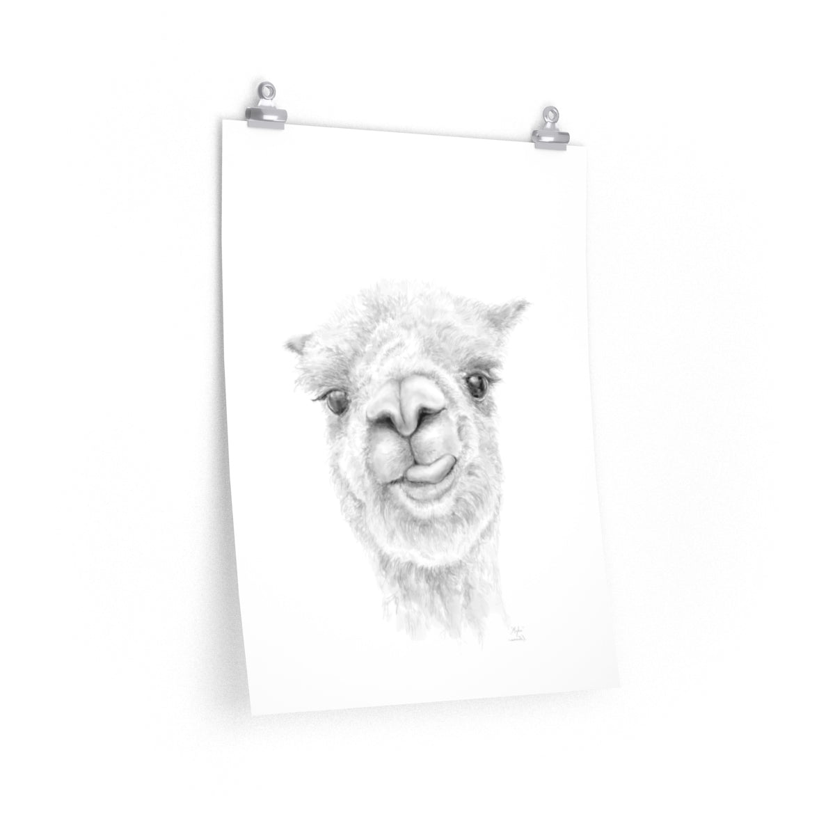 MYKA Llama- Art Paper Print