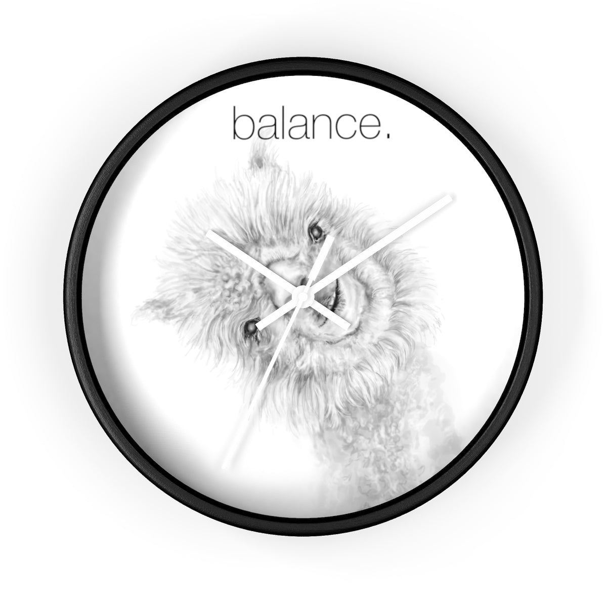 BALANCE llama Wall clock: Penny