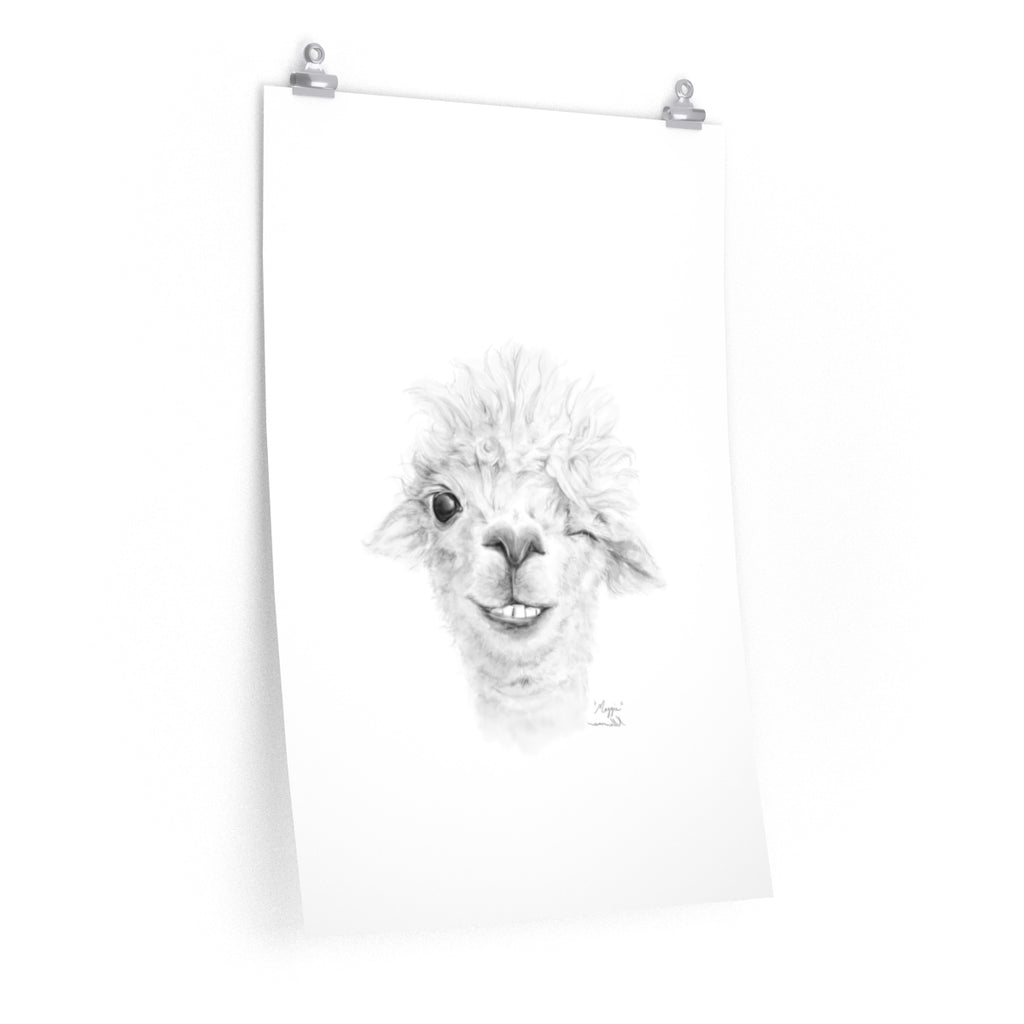 MAGGIE Llama- Art Paper Print