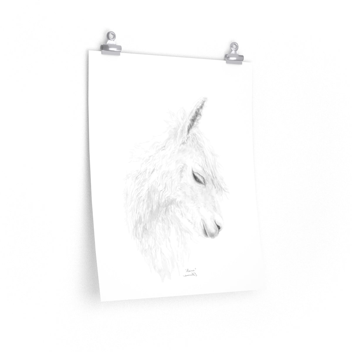 ALAINA Llama- Art Paper Print
