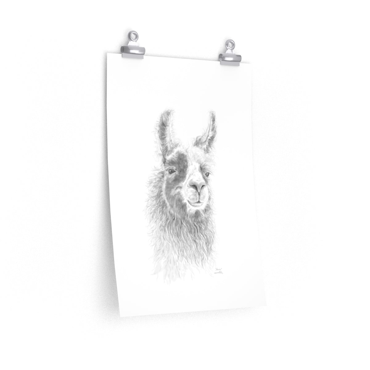 ANNIE Llama- Art Paper Print