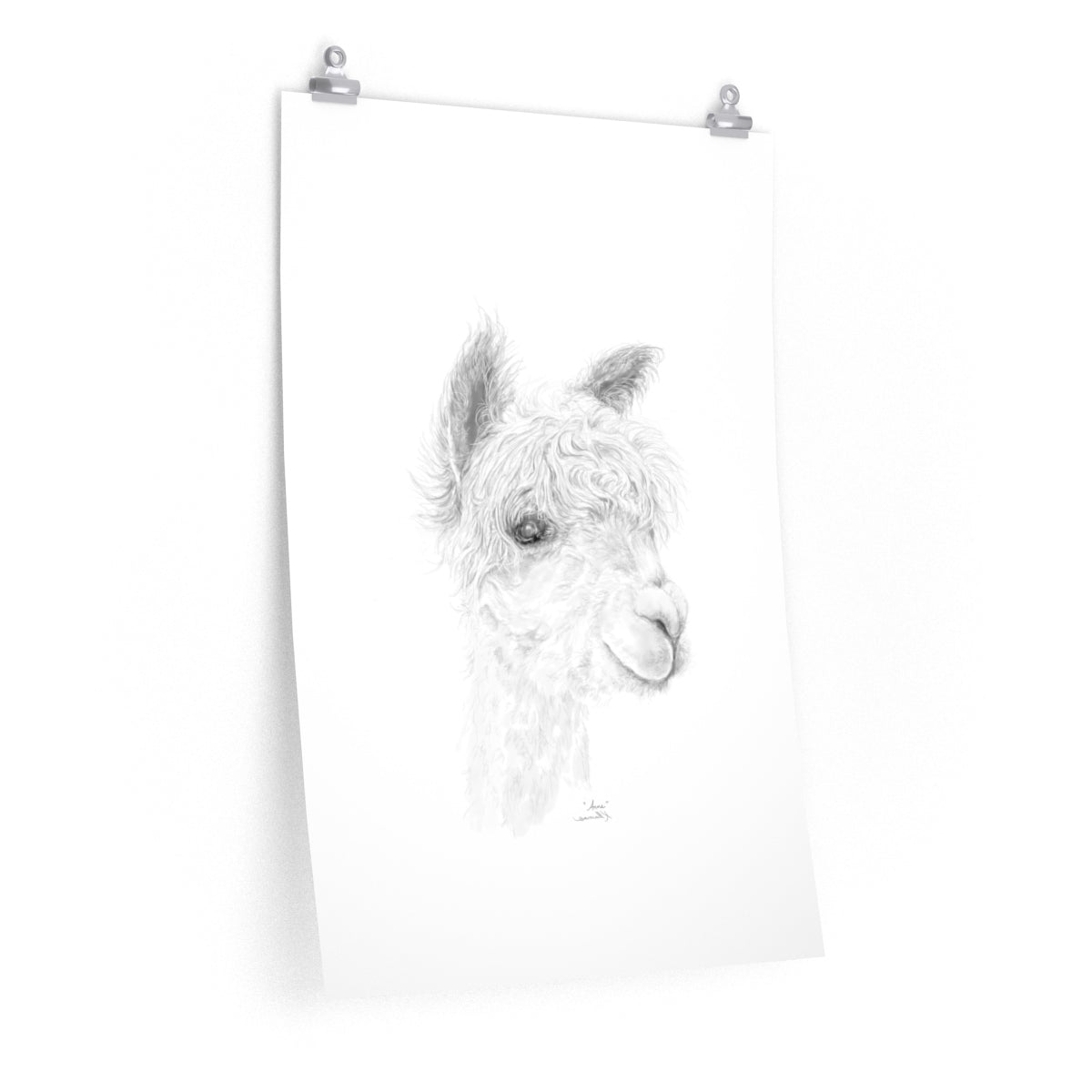 ANNE Llama- Art Paper Print