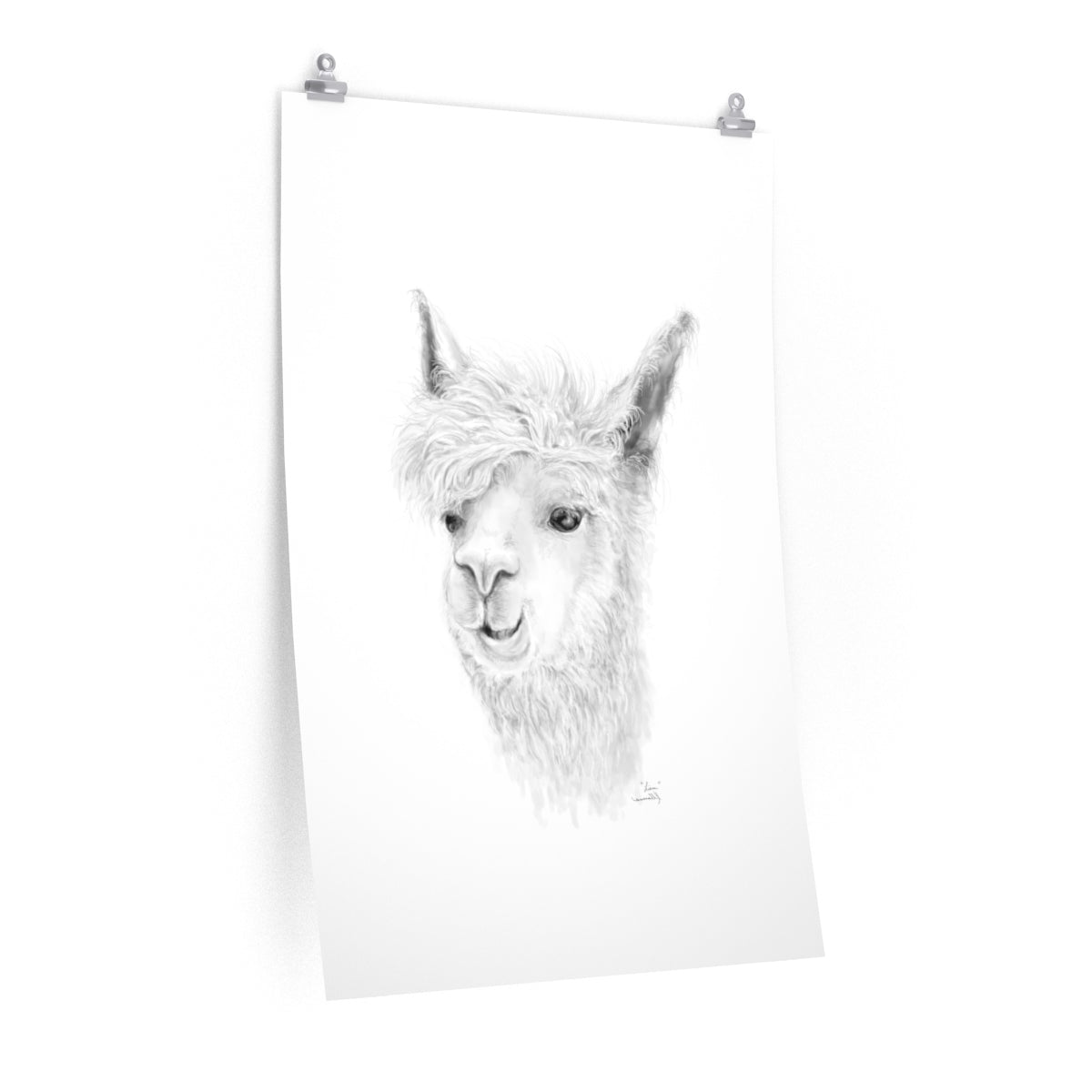 LIAM Llama- Art Paper Print