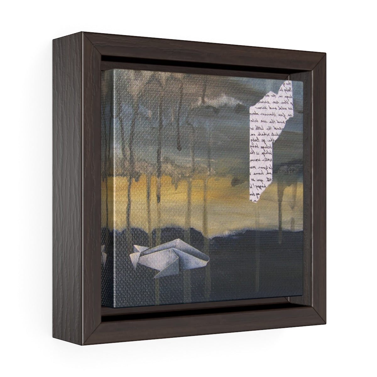 Square Framed Art Print | Lullaby: Baby Beluga
