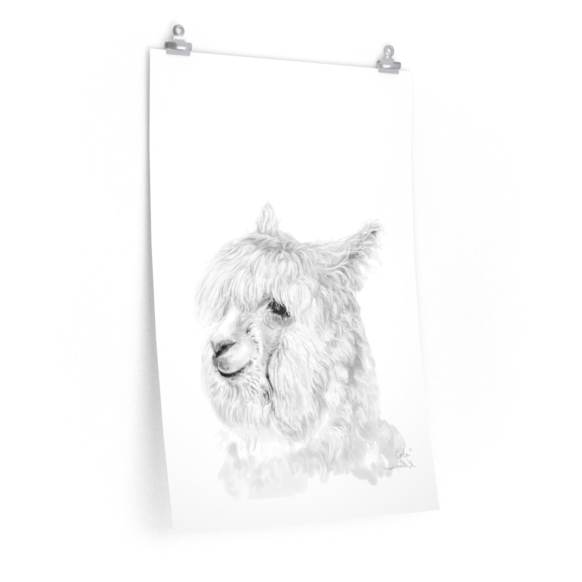 COLE Llama- Art Paper Print