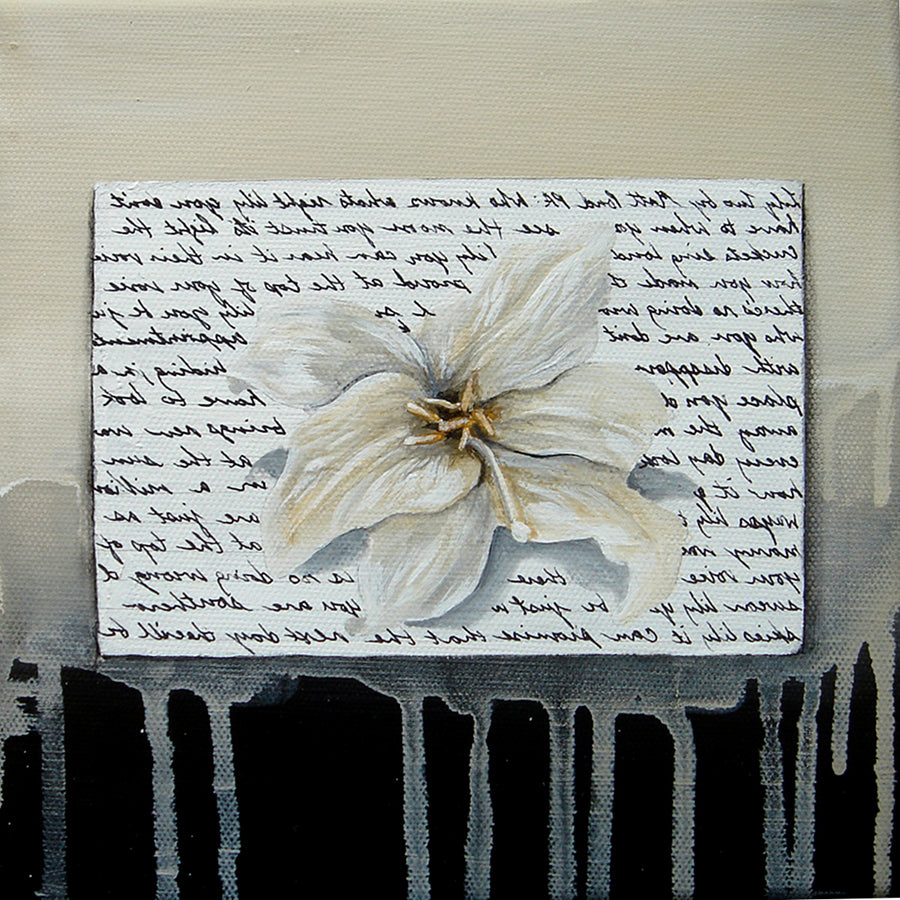 Square Framed 6x6" Art Print | Lullaby: A Lily