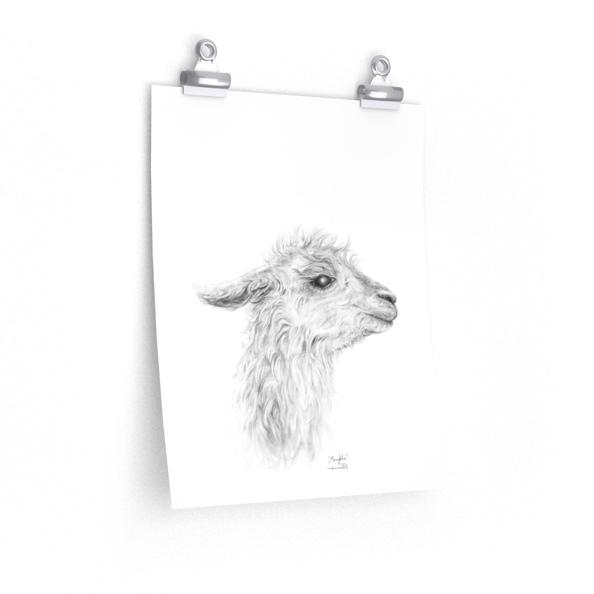 MENGKHA Llama- Art Paper Print
