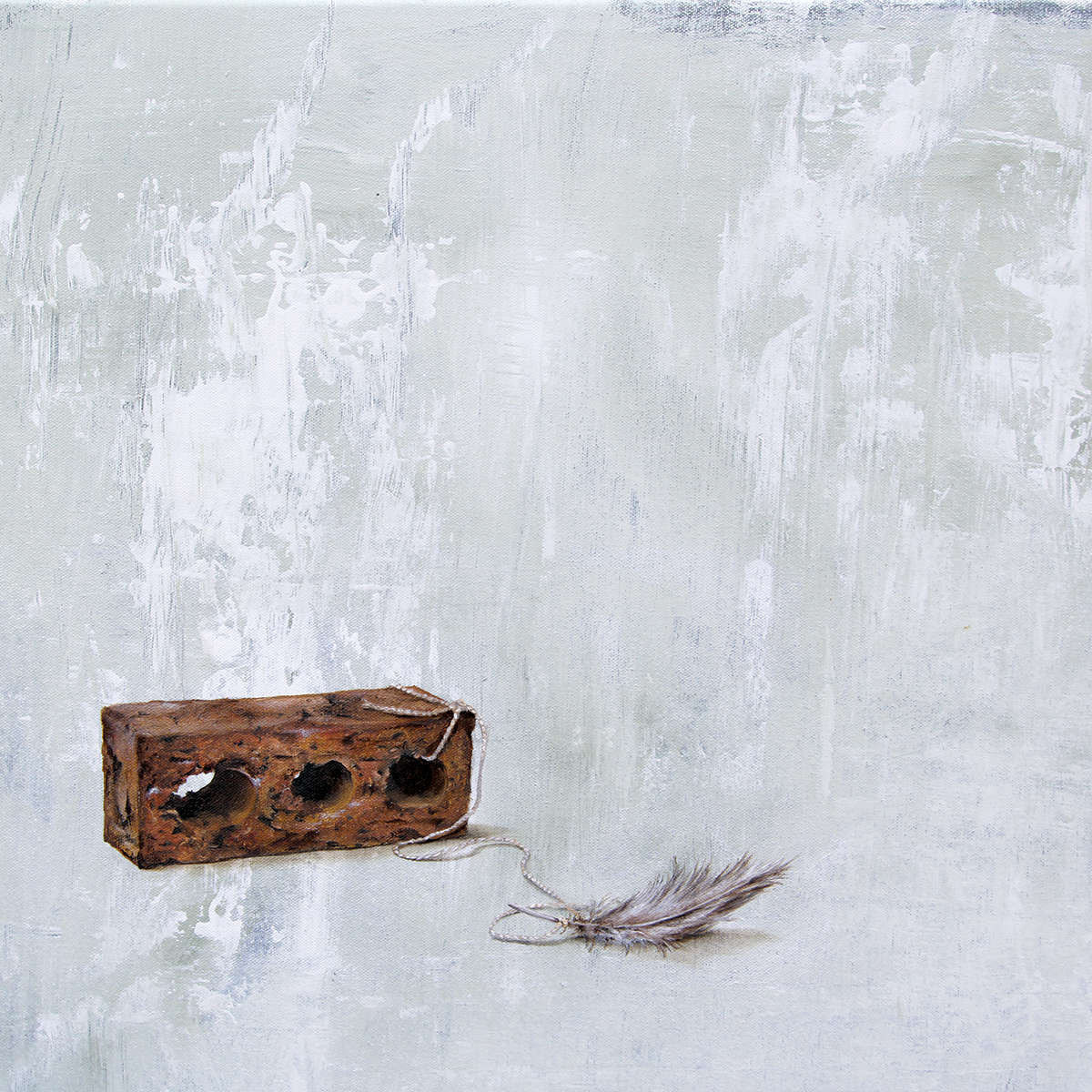Square Framed Art Print | Lullaby: Floats & Falls