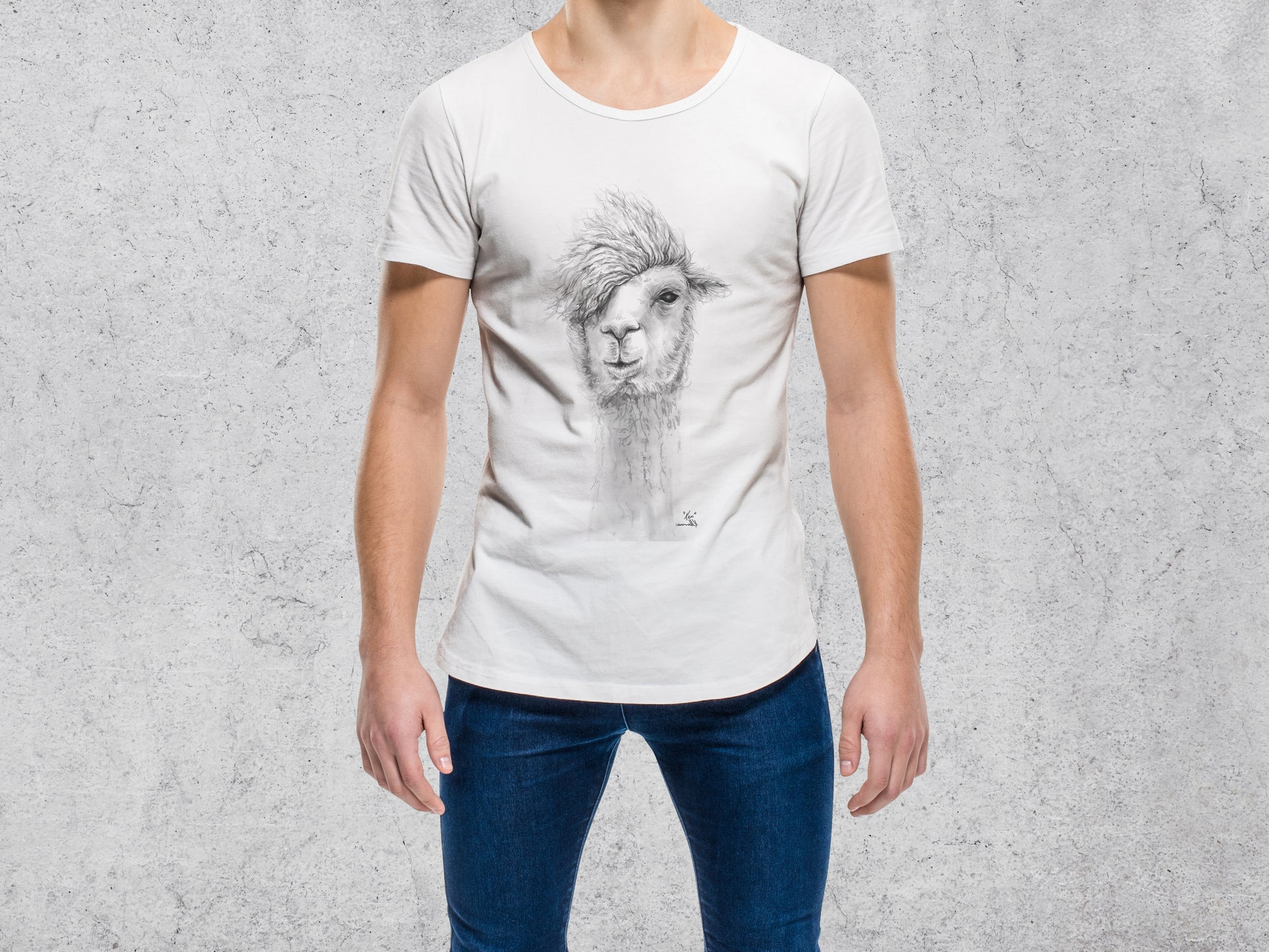 Llama Short Sleeve Tee- Men & Women KEN