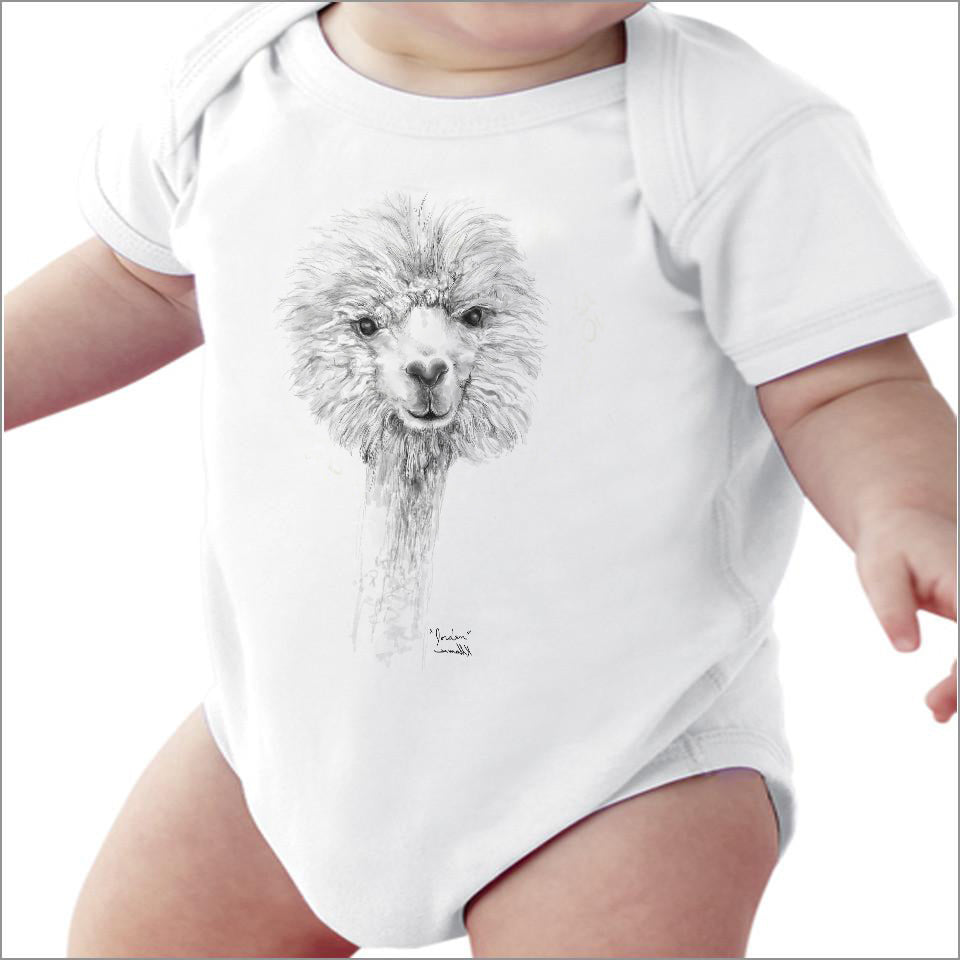 Llama baby onesie - WISDOM
